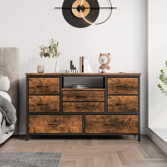 8 Dresser TV Stand  Dresser for Bedroom, Wide Console Table