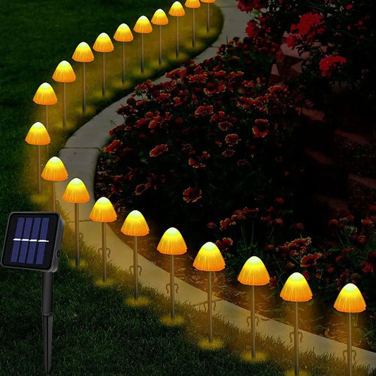 LED Solar Mushroom Light for Yard