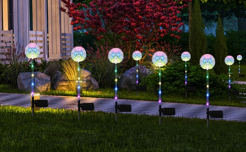 Dandelion Garden Lights, Outdoor Solar Flower Lights