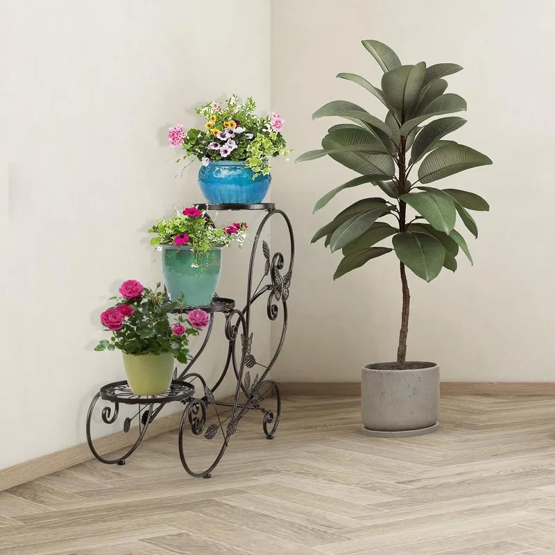 3 Tier Tall Plant Stand  Flower Pot Holder Display