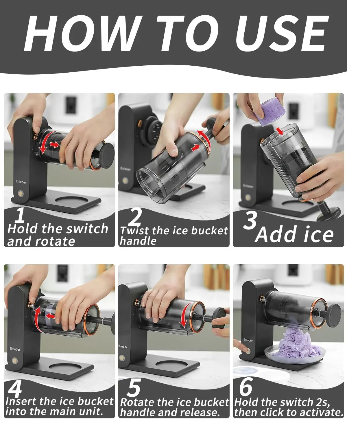 Shaved ice Maker Ice Crusher