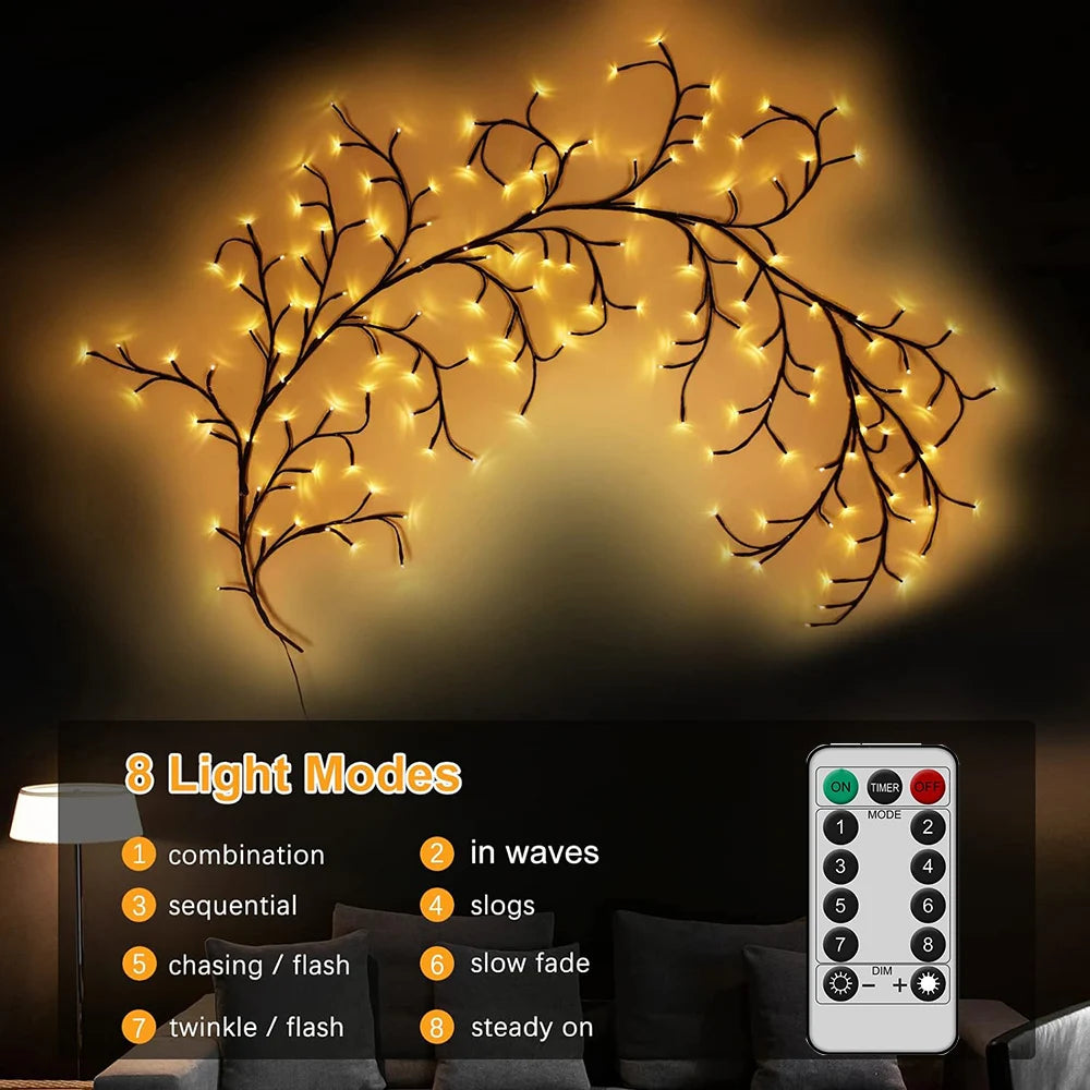 Tree Branch Lamp Christmas Party Home Decorative Lights